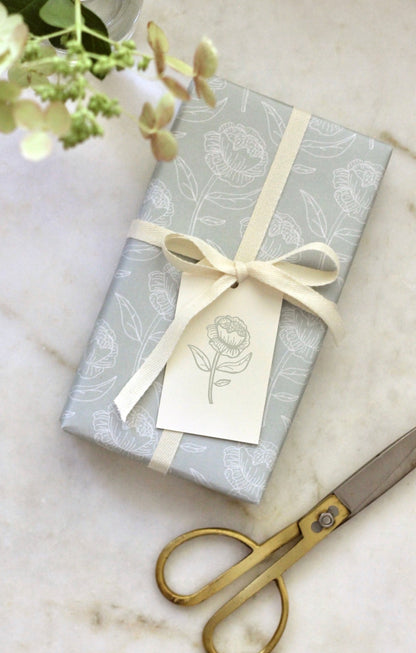 EH Peony Tags, Sage