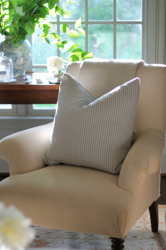 Dot & Leaf Pillow Covers in Navy | 3 sizes