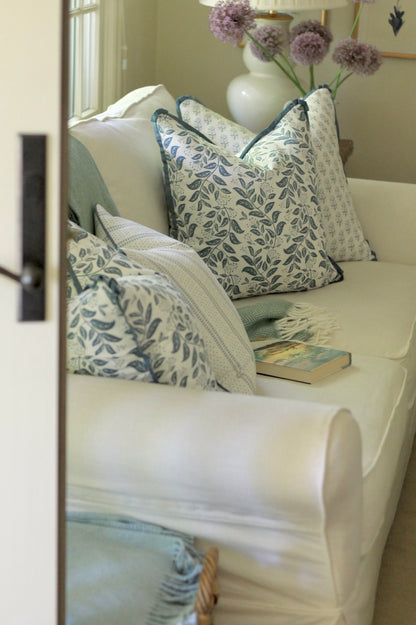 Privet Hedge Pillow Covers in Navy | 3 sizes