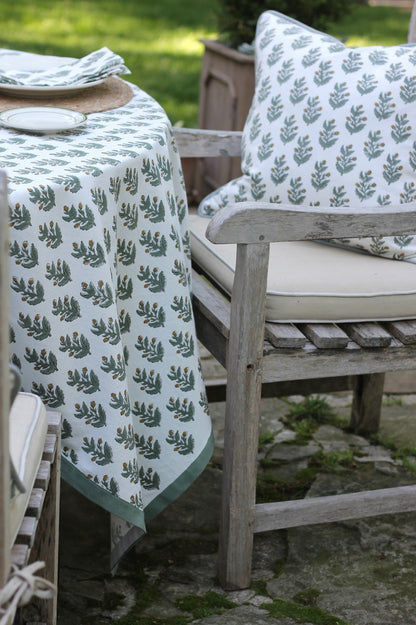 Lauren Block Print Tablecloths
