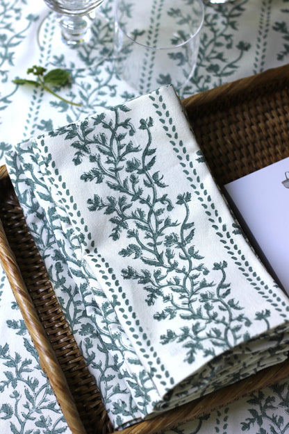 Boxwood Tablecloths in Navy