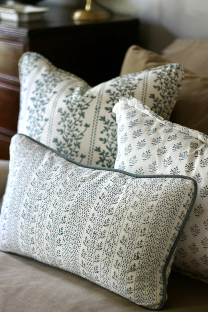 Privet Berry in Navy Pillow Covers
