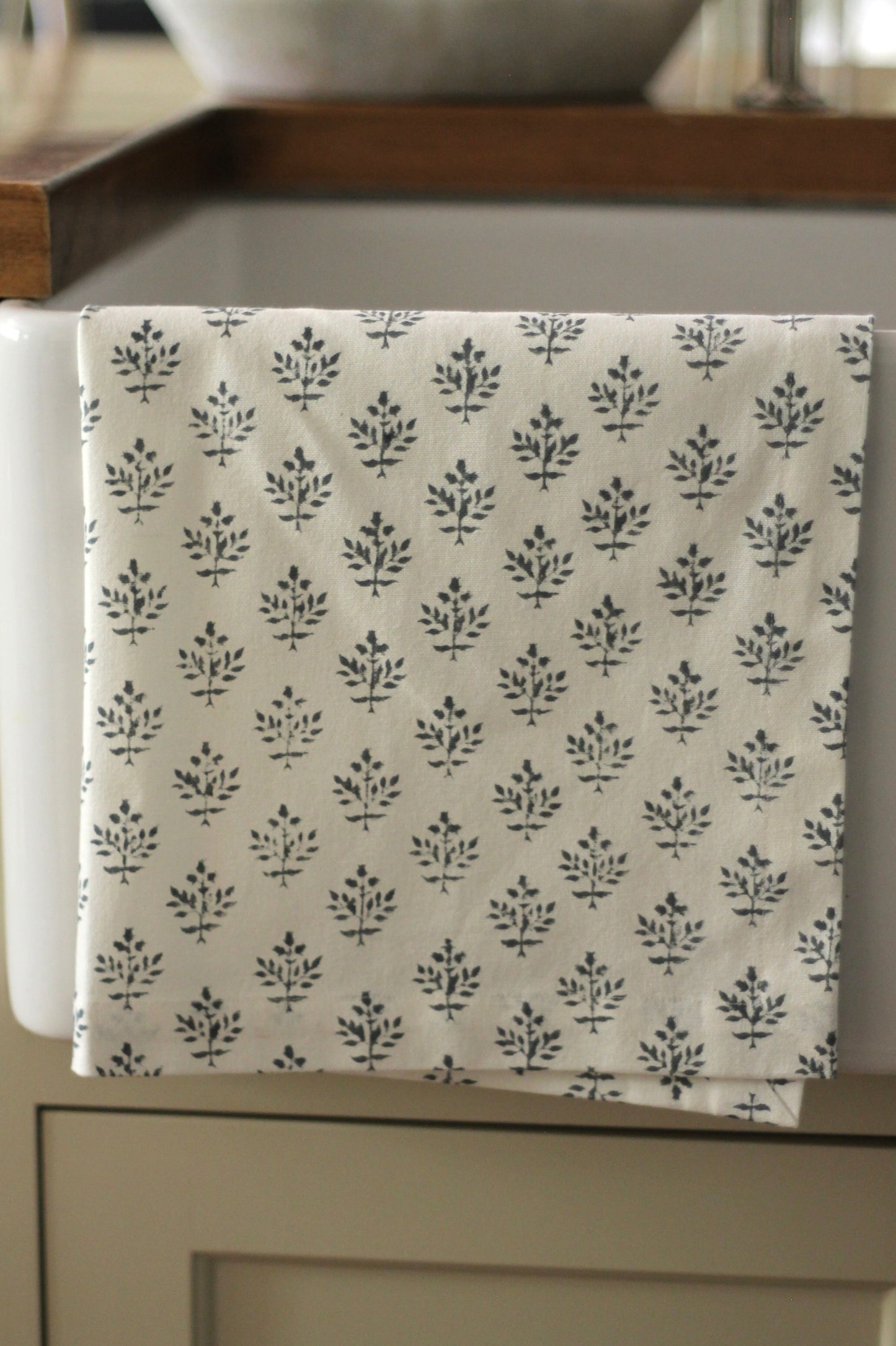 Privet Berry in Slate Tea Towels