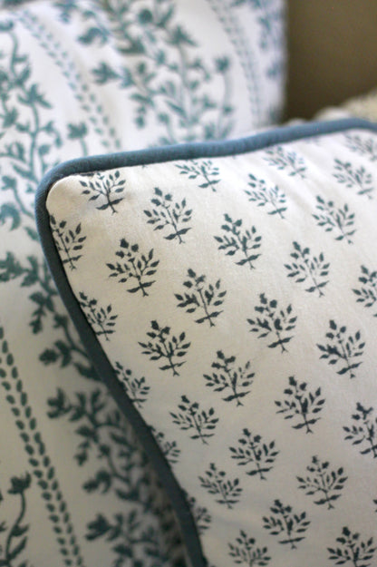 Privet Flower in Navy Fabric by the Yard