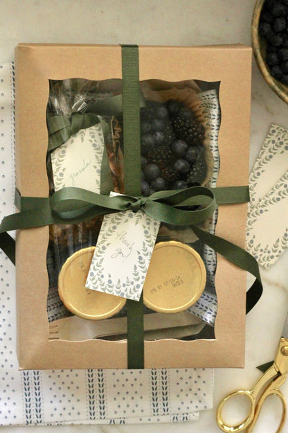 Kraft Window Boxes Rectangle | set of 5