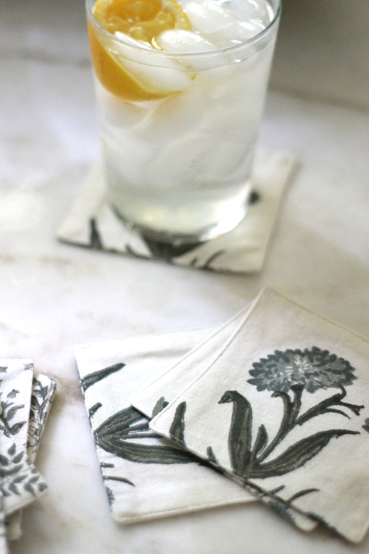 Block Print Coasters Cotton Coasters