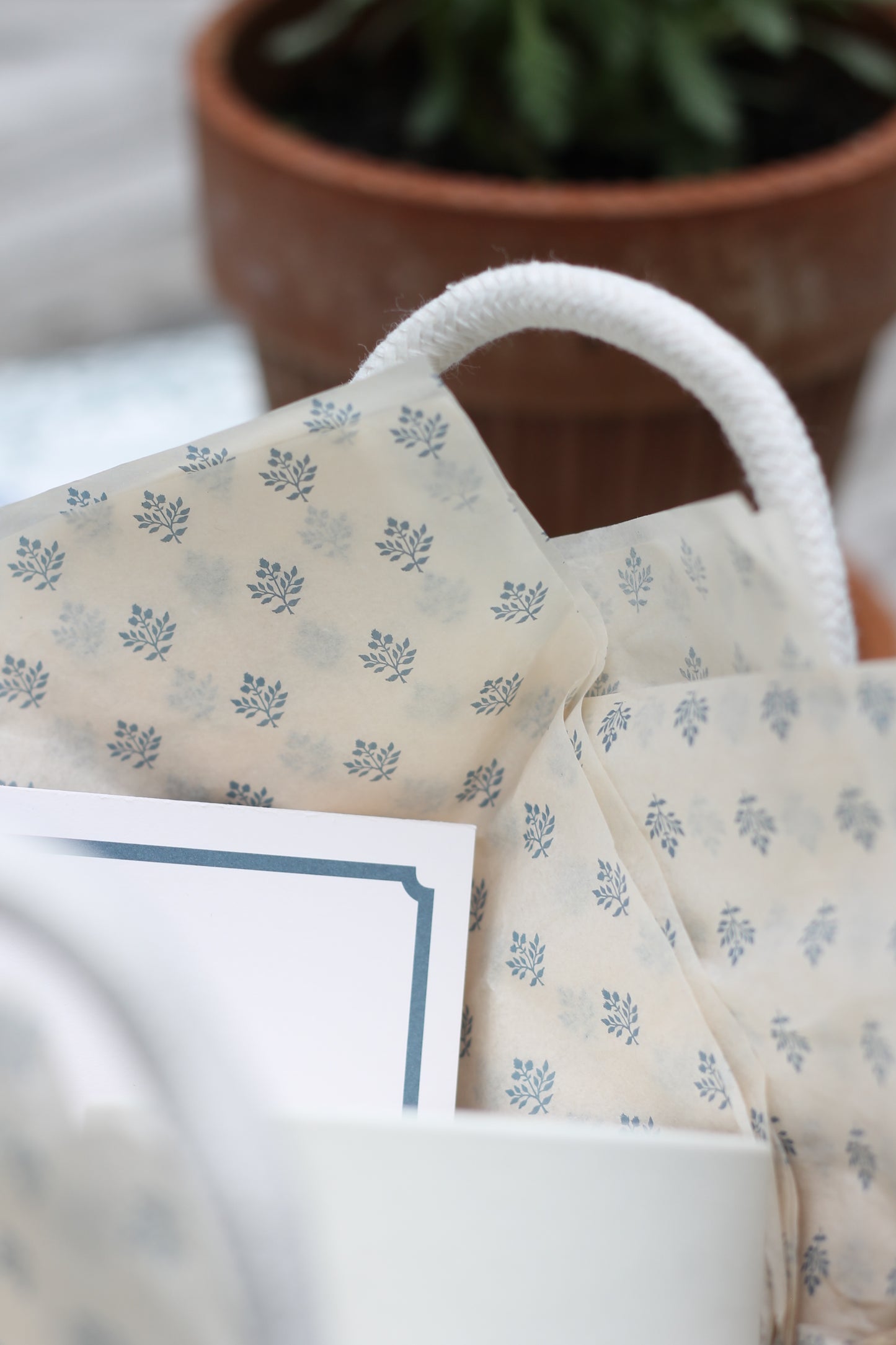 Privet Berry Tissue Paper - Navy