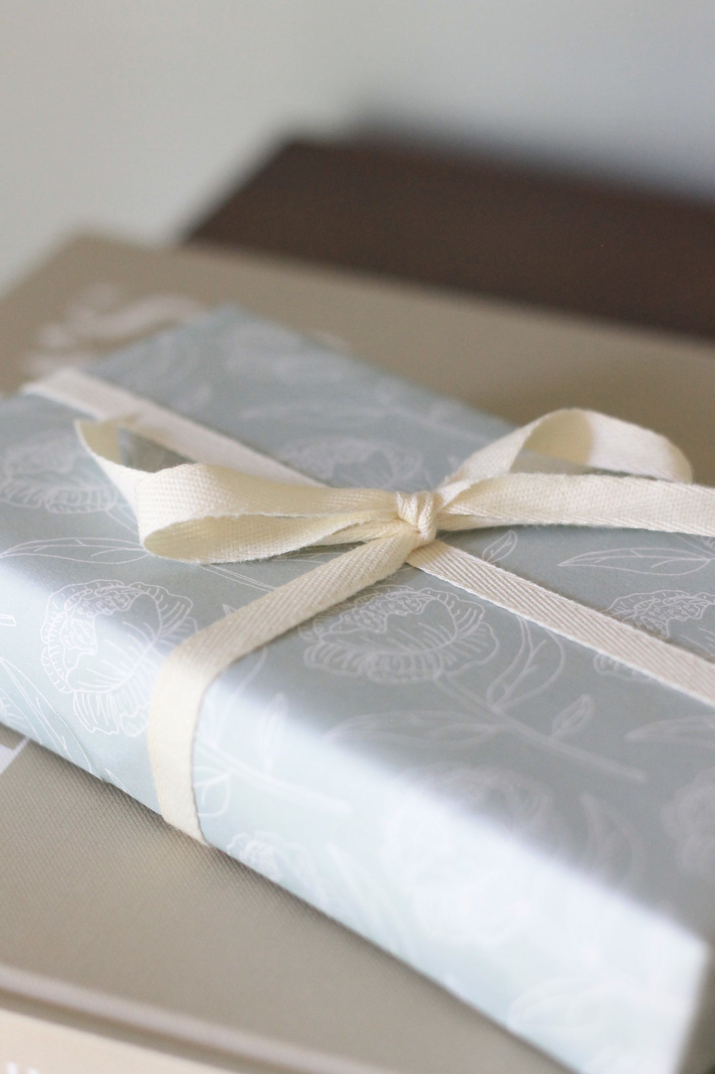 EH Wrapping Paper - Peony, Sage