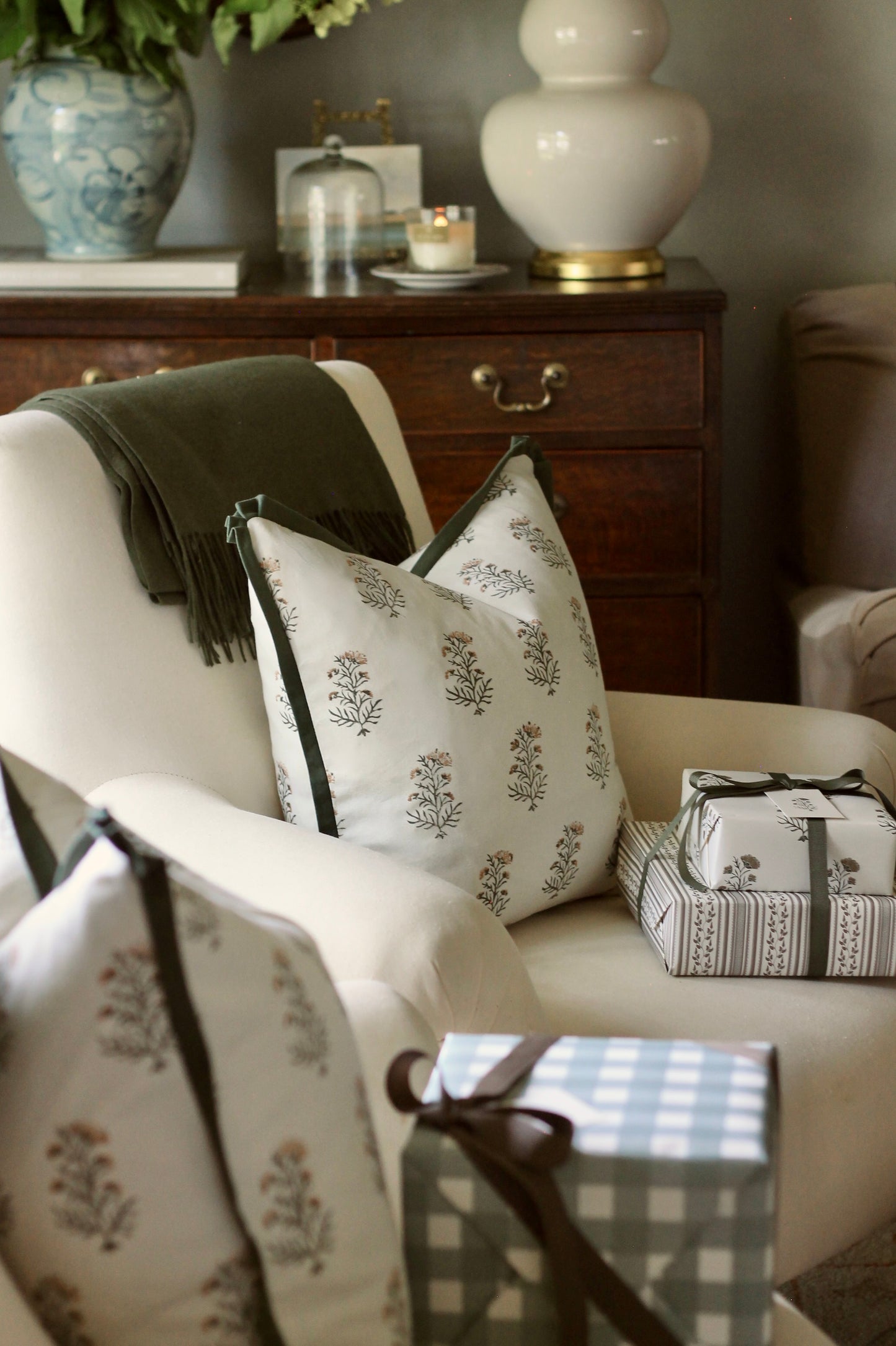 Charlotte Pillow Covers | Spruce & Gold