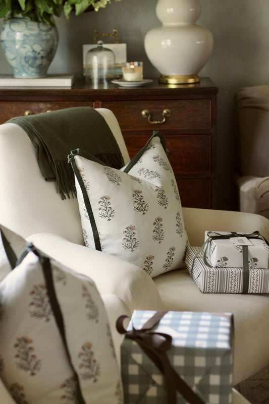 Charlotte Pillow Covers | Spruce & Gold