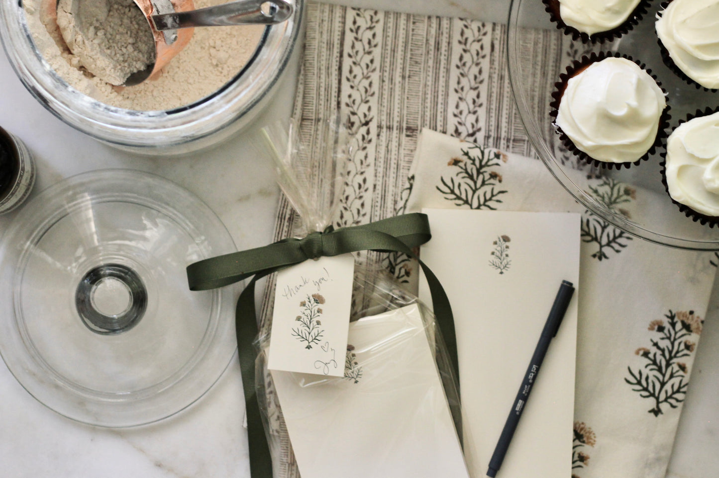 Charlotte Napkins, Spruce & Gold