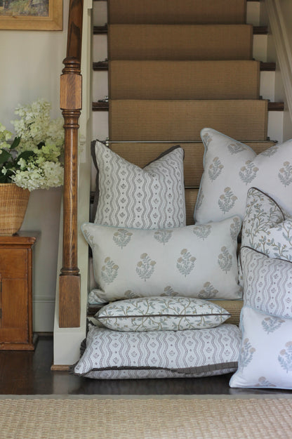 Jillian Pillow Covers with Chocolate Piping