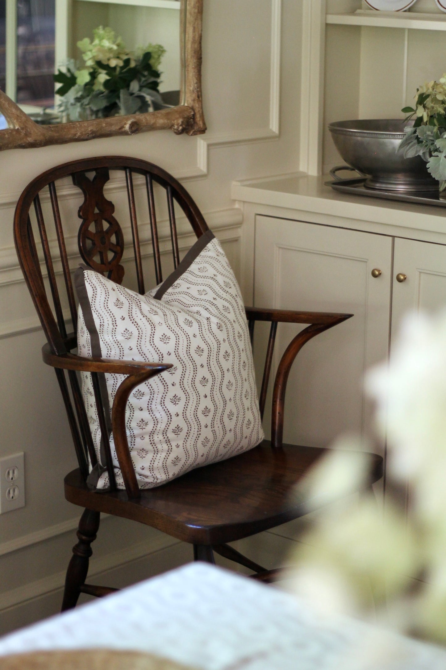 Georgette in Chocolate Pillow Covers