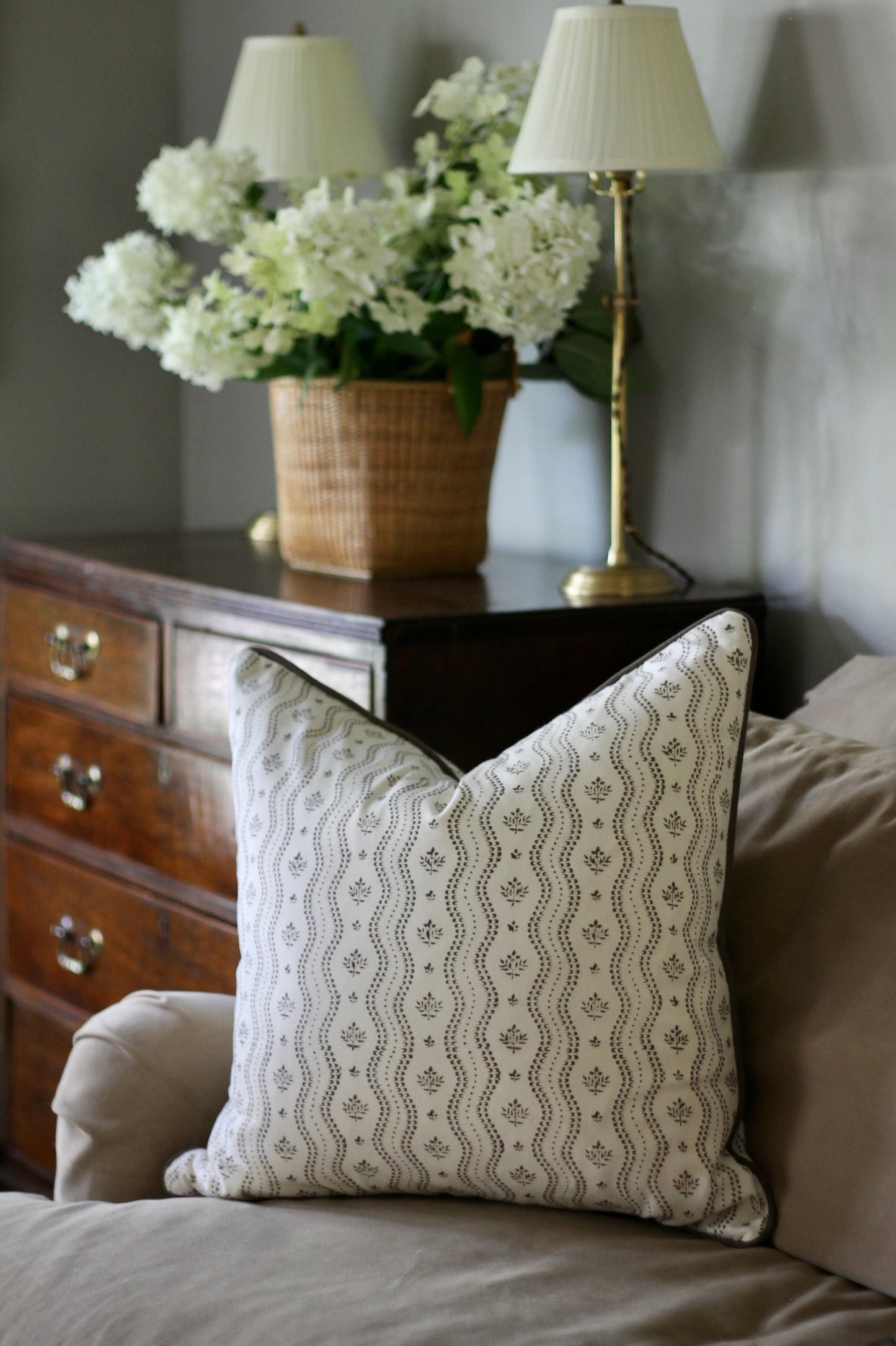 Georgette in Chocolate Pillow Covers