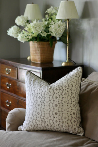 Georgette in Chocolate Pillow Covers