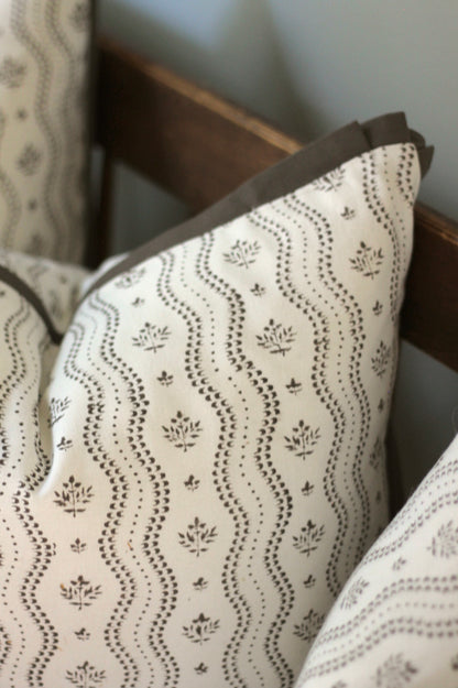 Georgette in Chocolate Pillow Covers