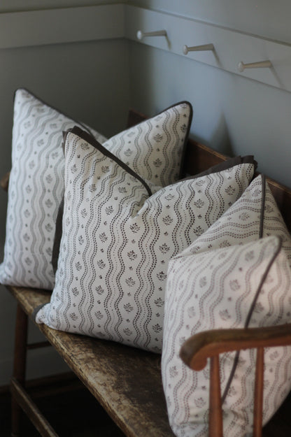 Georgette in Chocolate Pillow Covers