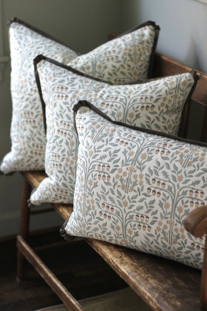 Oak Tree Pillow Covers with Walnut Flange