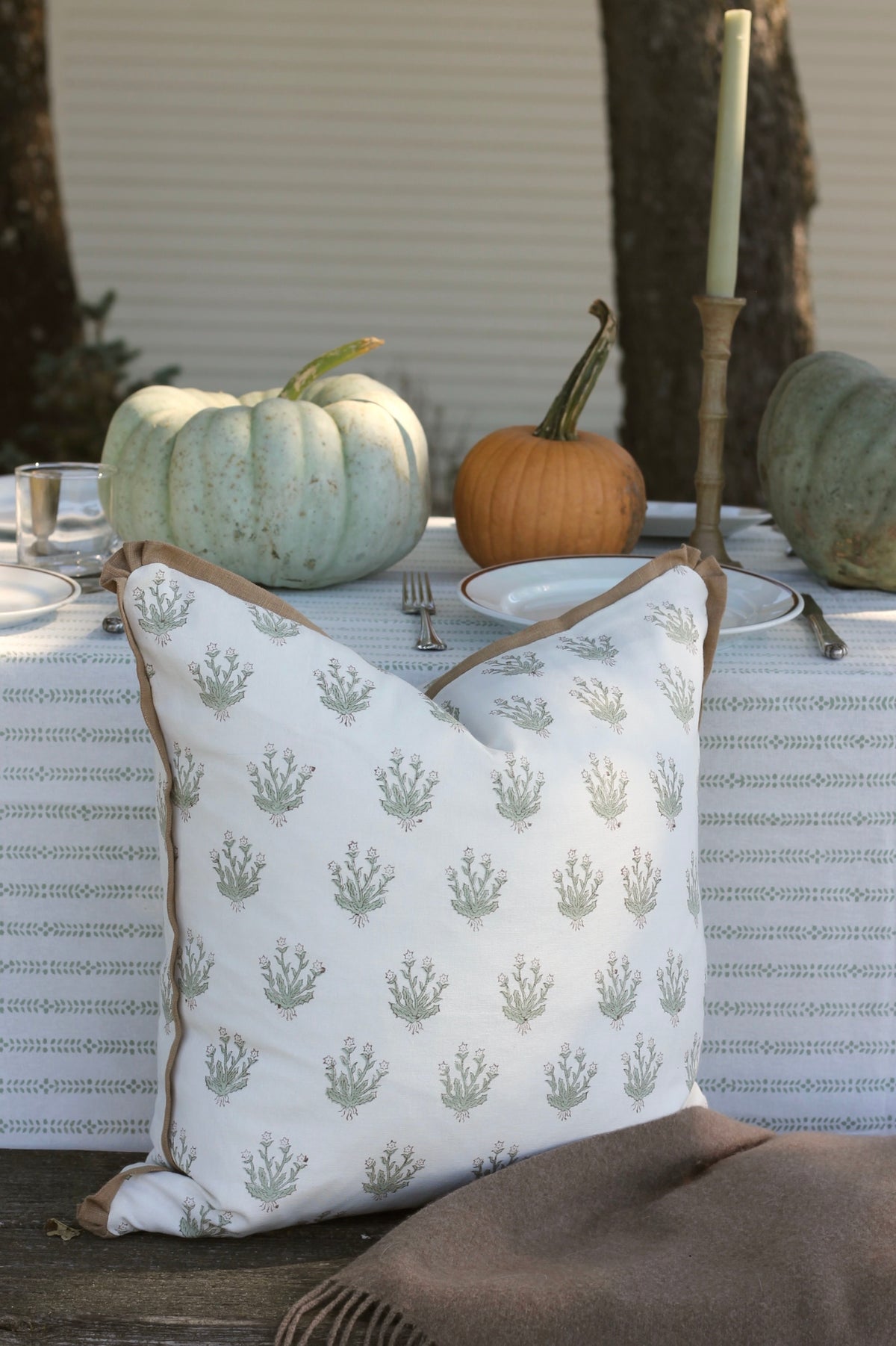 Herbarium Pillow Covers | Chestnut Flange