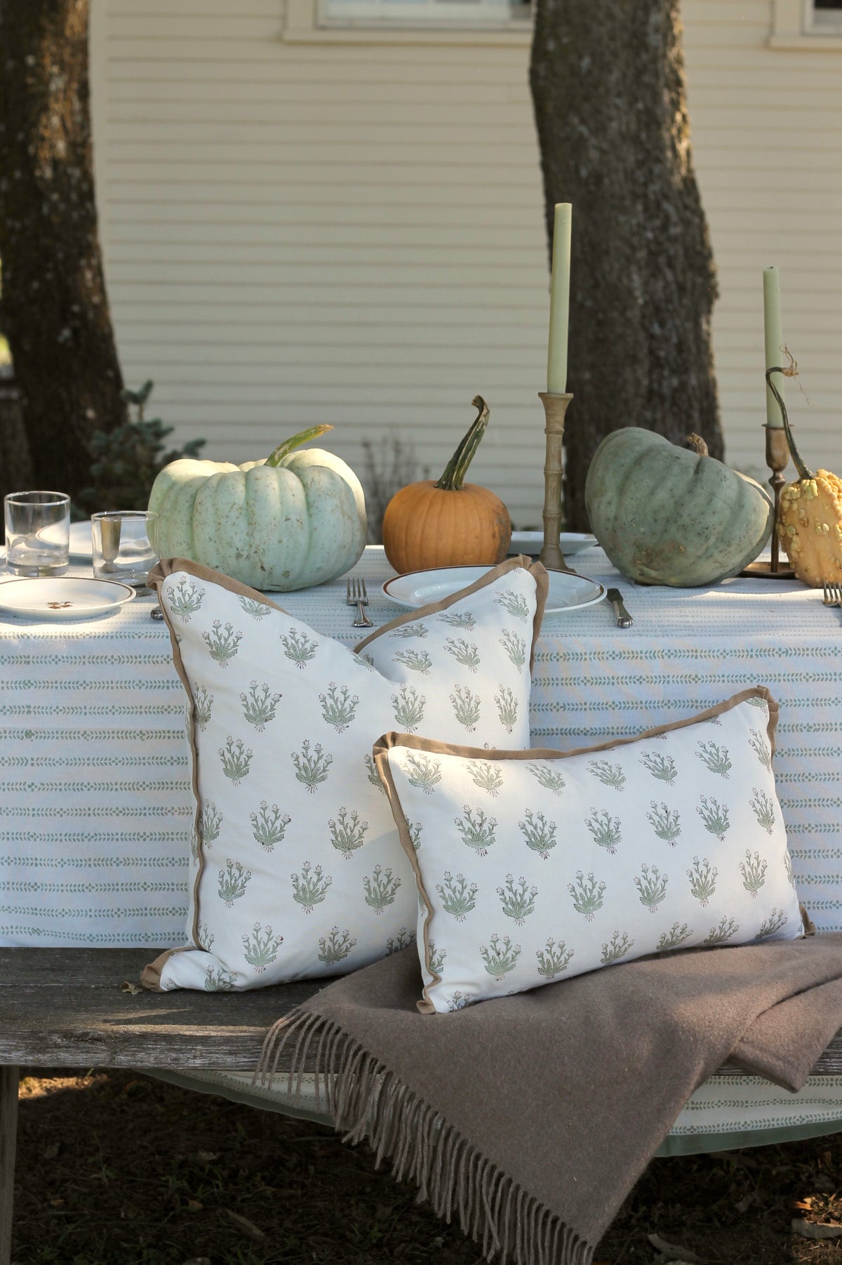 Herbarium Pillow Covers | Chestnut Flange