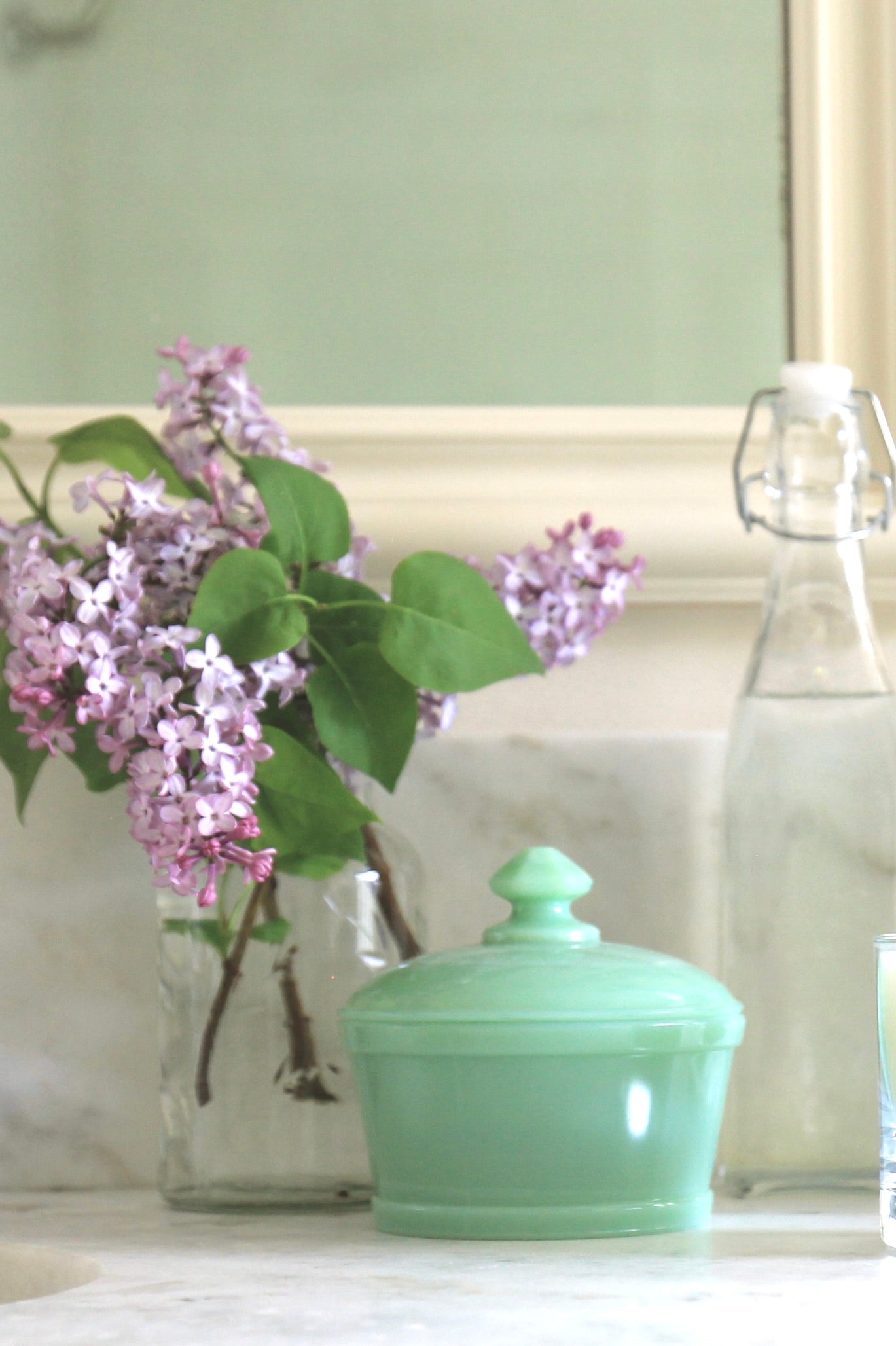 Jadeite Butter Tub
