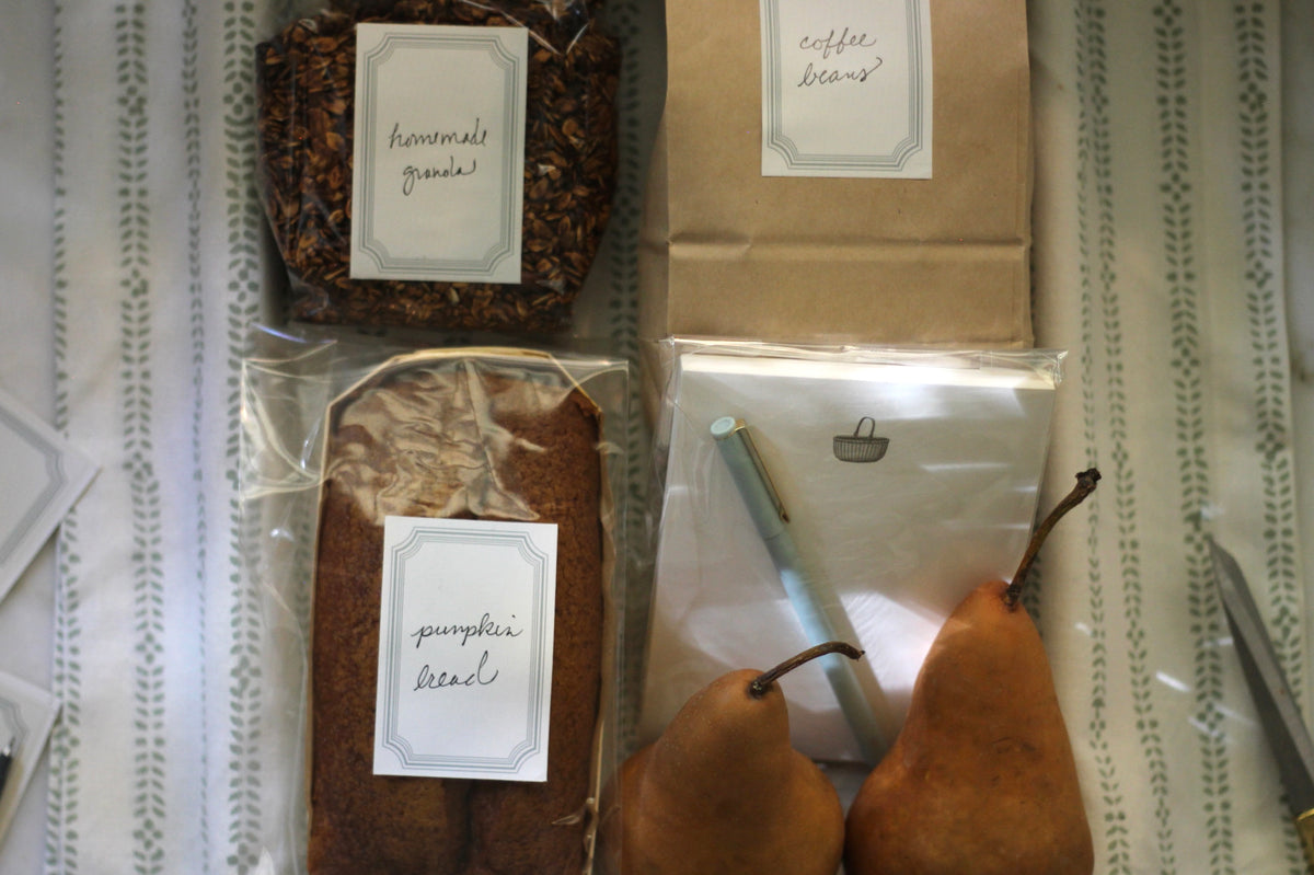 French Border Sticker Labels | Silver Sage