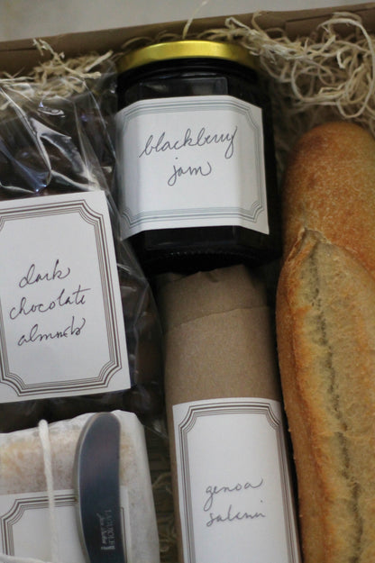 French Border Sticker Labels | Chocolate
