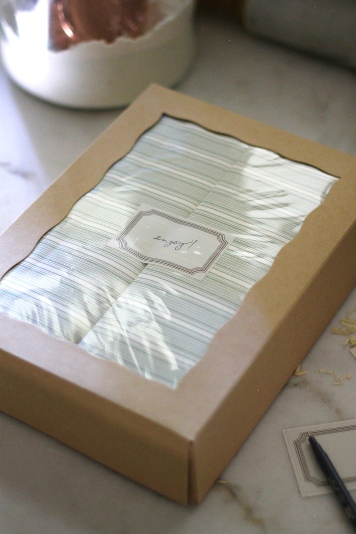 Kraft Window Boxes Rectangle | set of 5