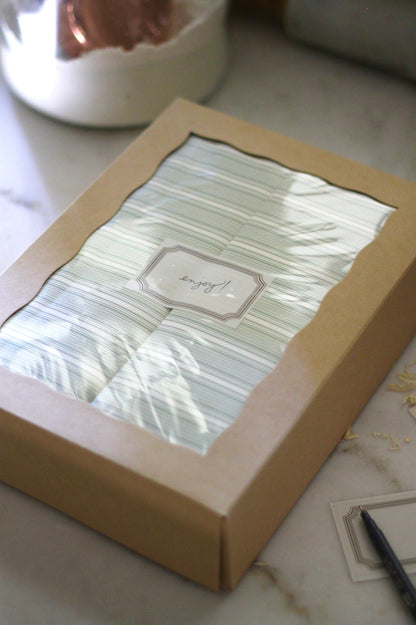 Kraft Window Boxes Rectangle | set of 5