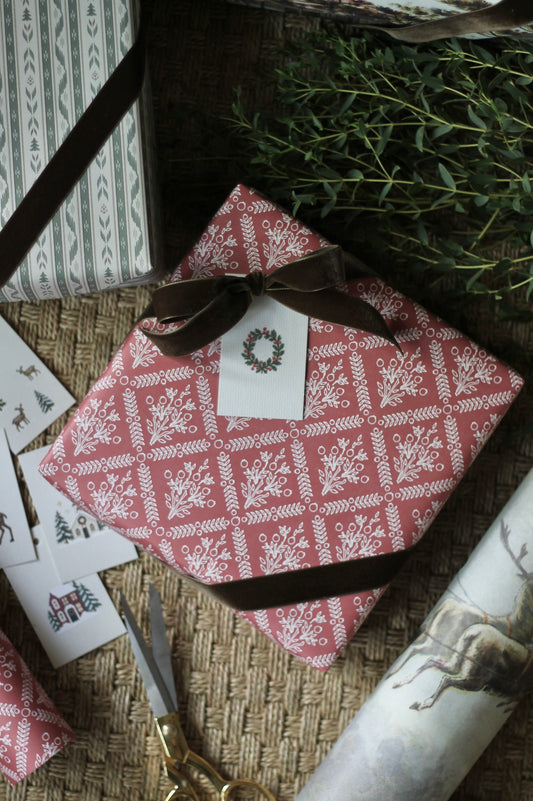 Pomegranate Trellis Wrapping Paper - Whittney Parkinson Design + PH