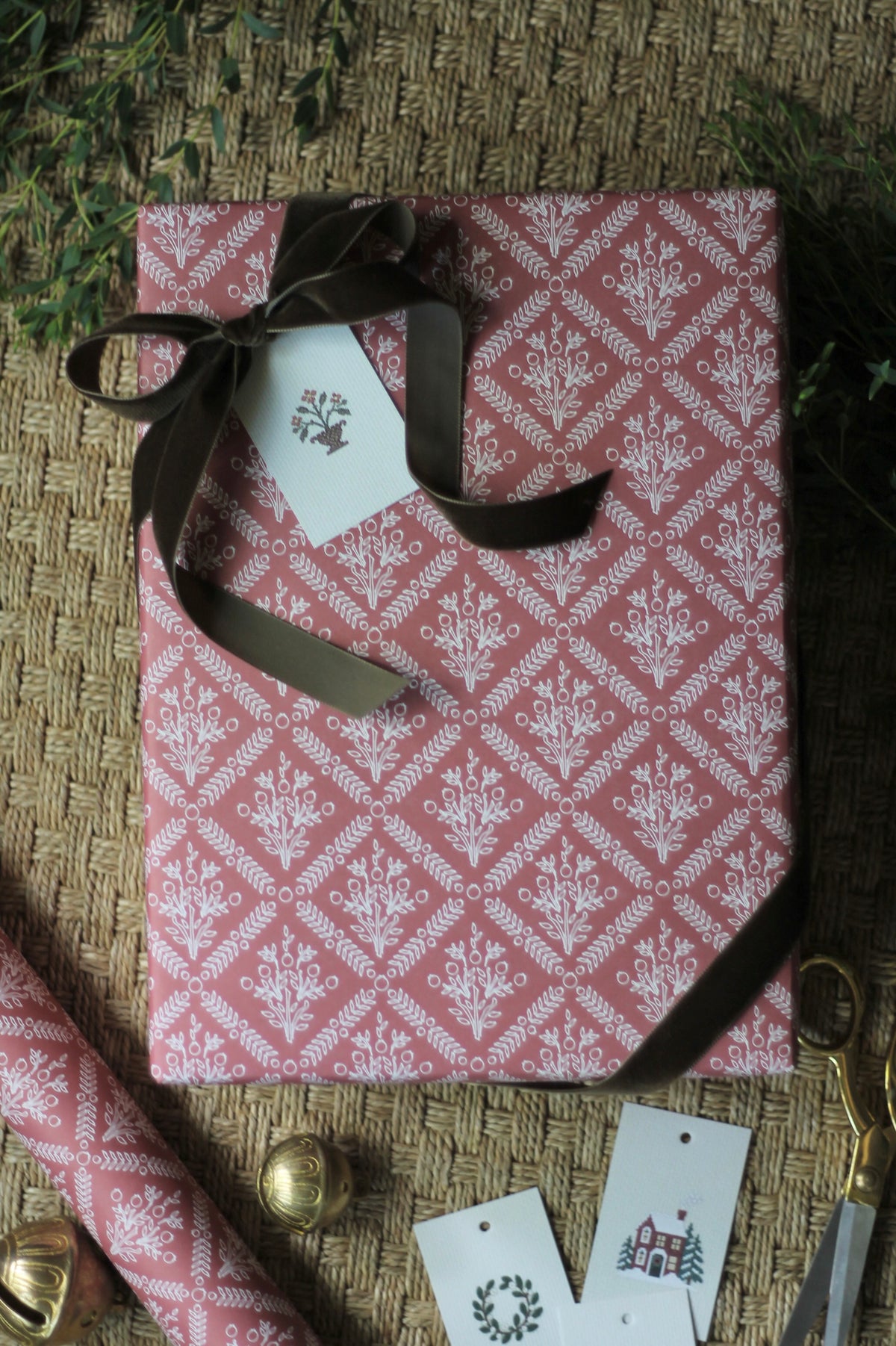 Pomegranate Trellis Wrapping Paper - Whittney Parkinson Design + PH
