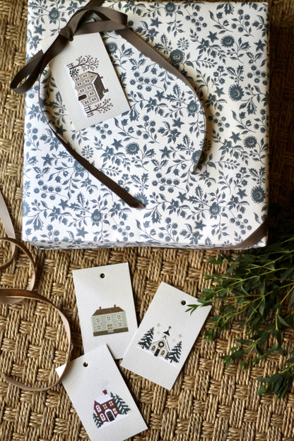 Village Needlepoint Tags
