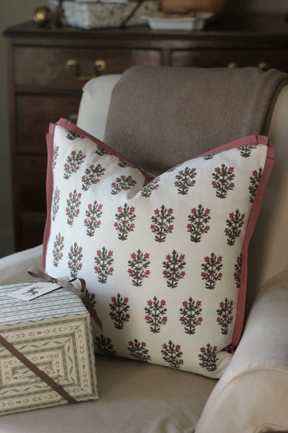 Holiday Mae Pillow Covers | Woodrose Trim