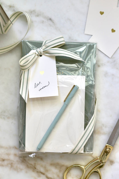 Gold Letterpress Heart Tags
