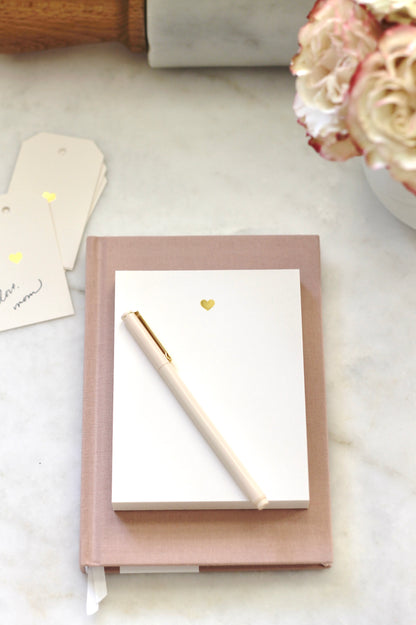 Gold Letterpress Heart Tags