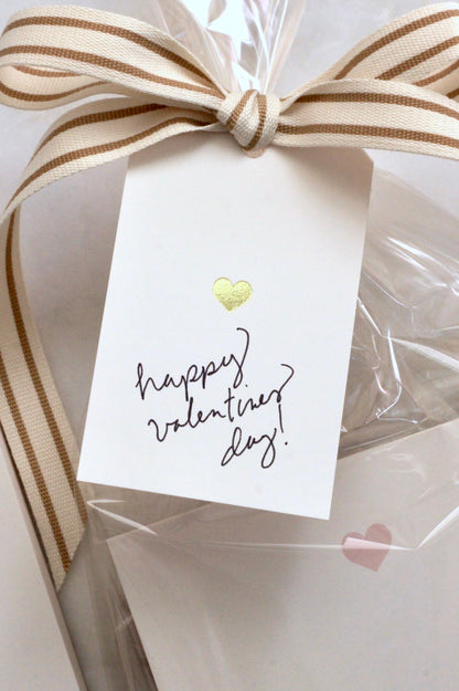 Gold Letterpress Heart Tags