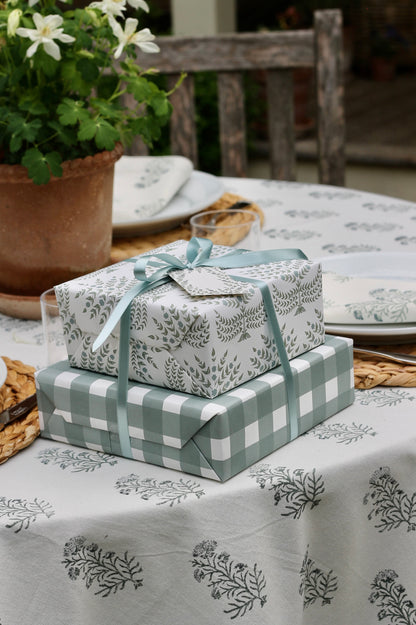 Mason Wrapping Paper in Pewter