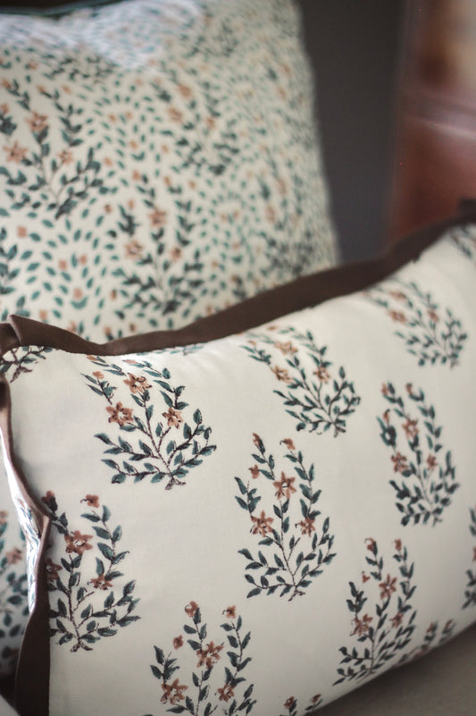 Marcella Pillow Covers | Chocolate Flange