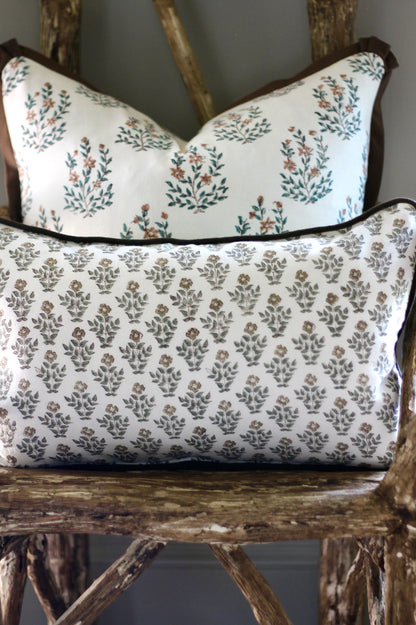 Marcella Pillow Covers | Chocolate Flange