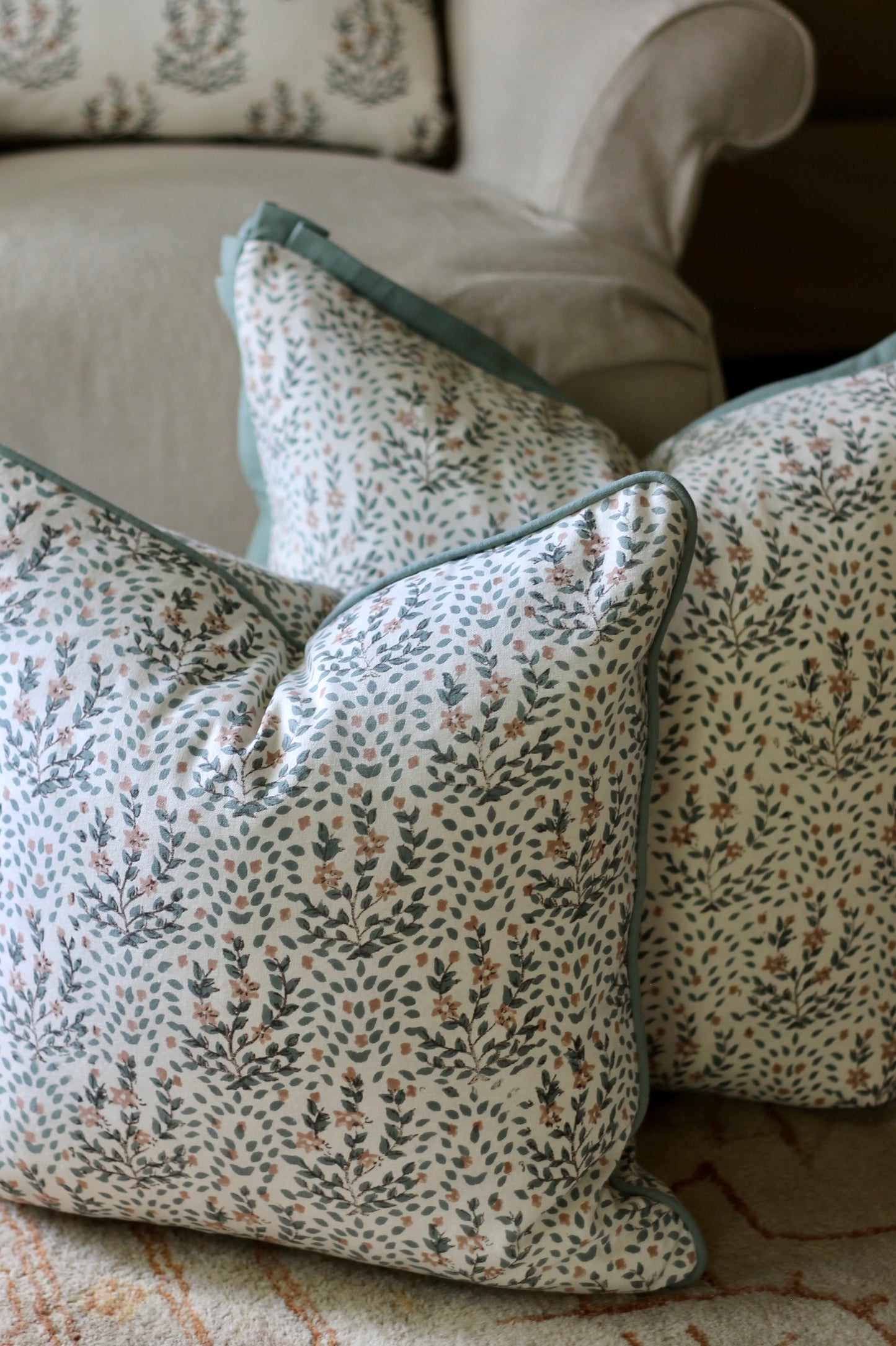 Marcella Movement Pillow Covers | Green Flange