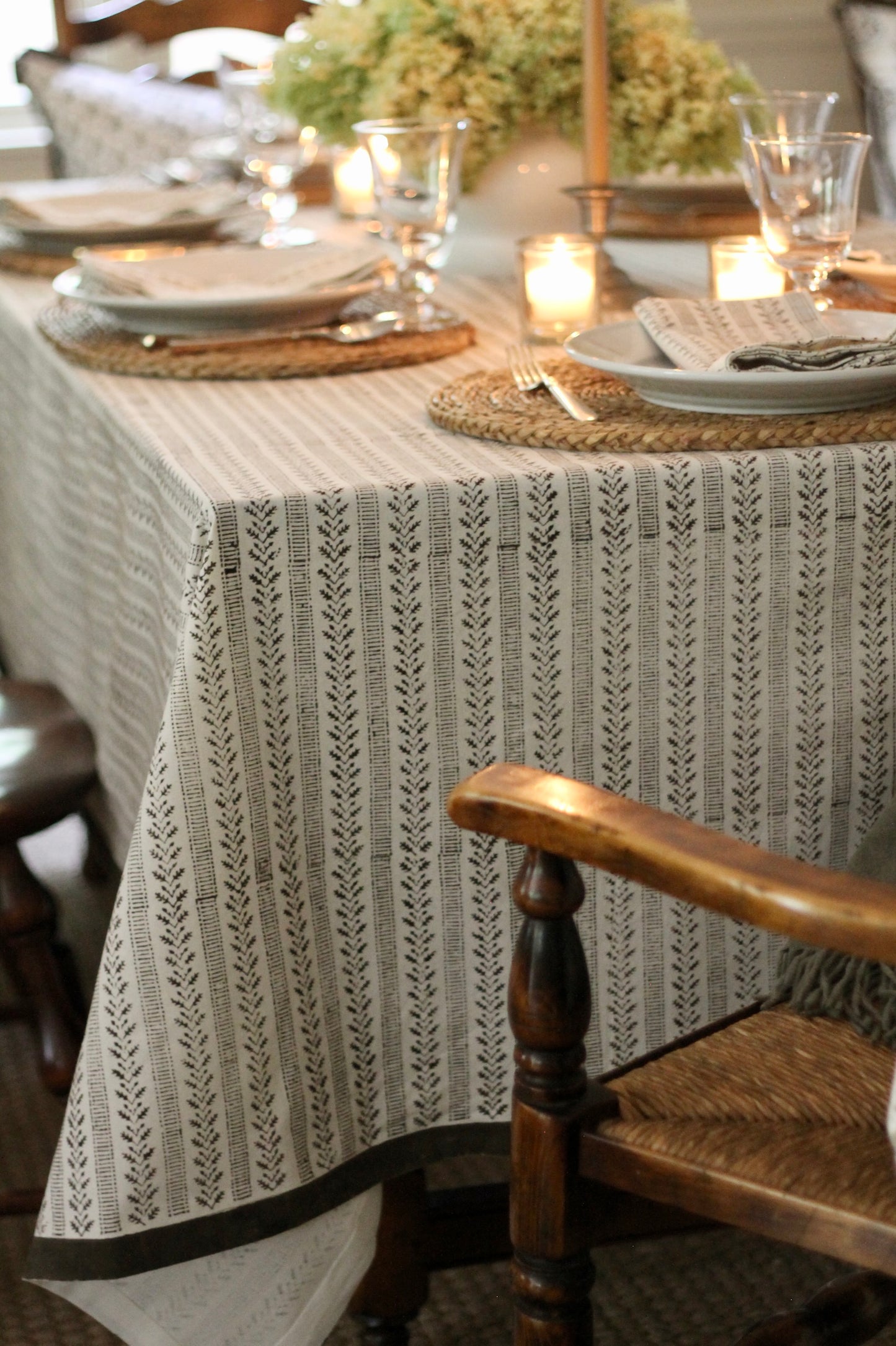 Oak Leaf Ticking Stripe Fabric by the Yard