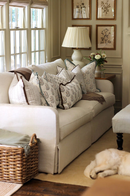 Marcella Pillow Covers | Chocolate Flange