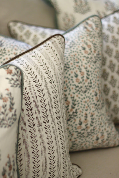 Oak Leaf Ticking Stripe Fabric by the Yard