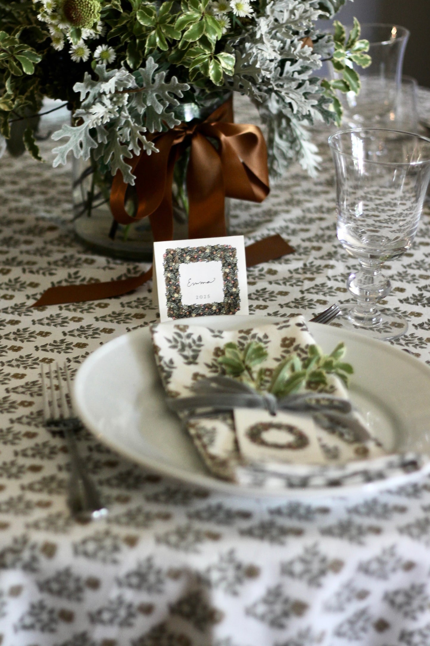 Holiday Harvest Wreath Tags - Set of 10