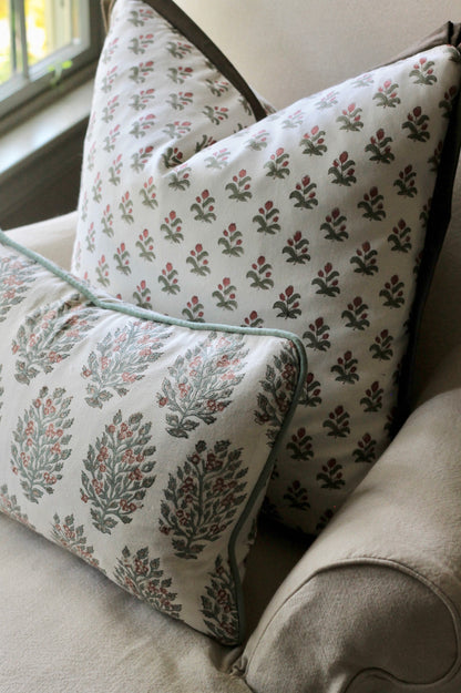 Alison Pillow Covers | Walnut Trim
