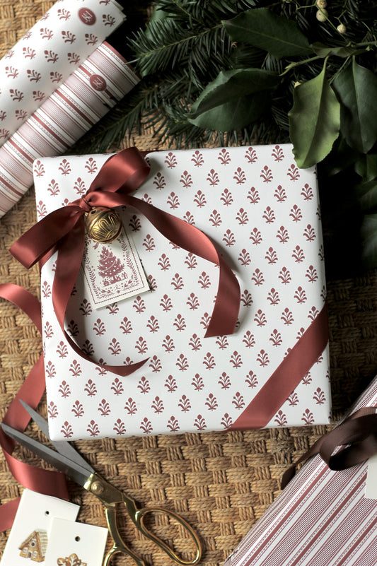 Alison Wrapping Paper in Red