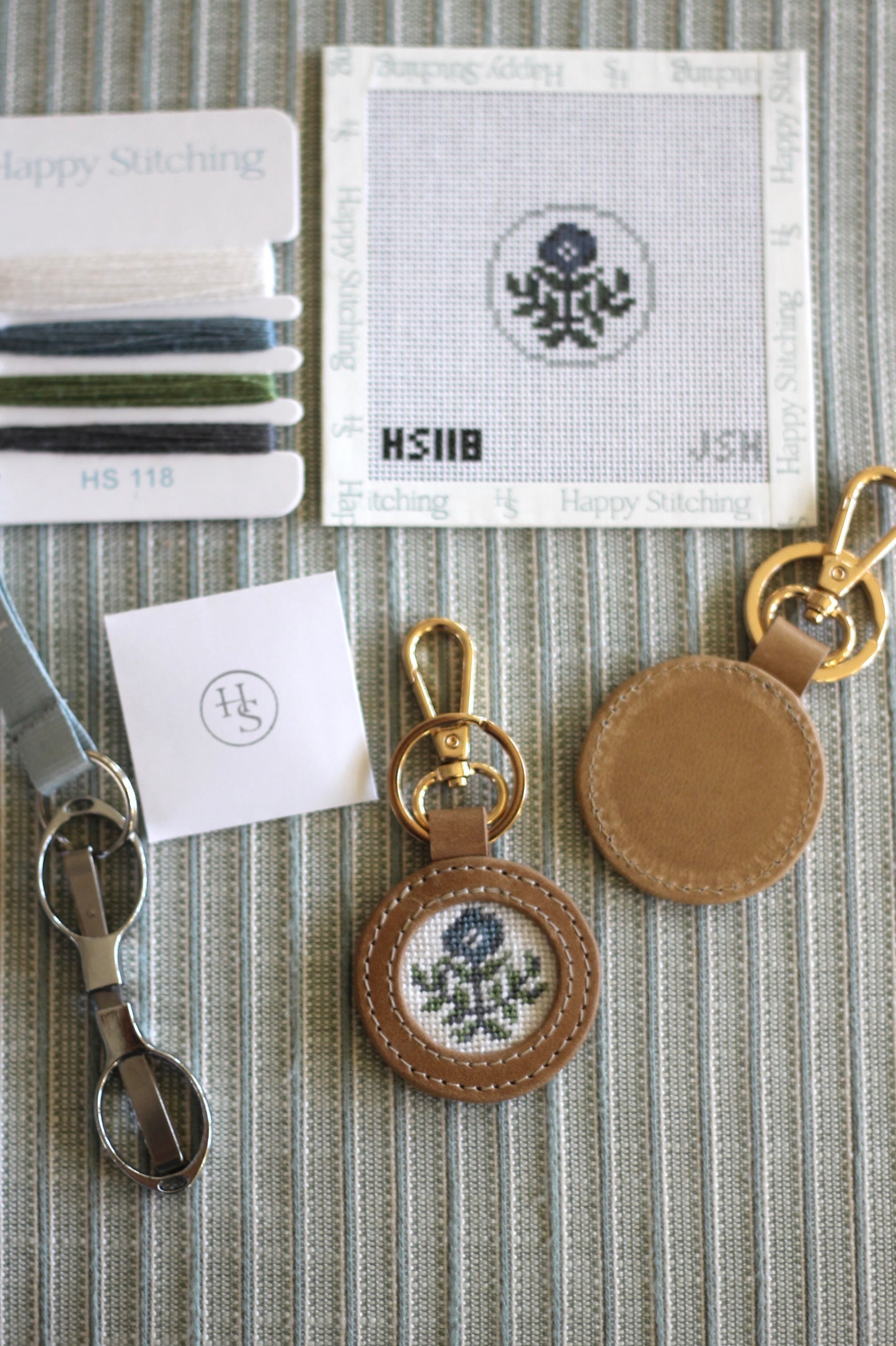 JSH + Happy Stitching Needlepoint Key Chain Kit | Carie