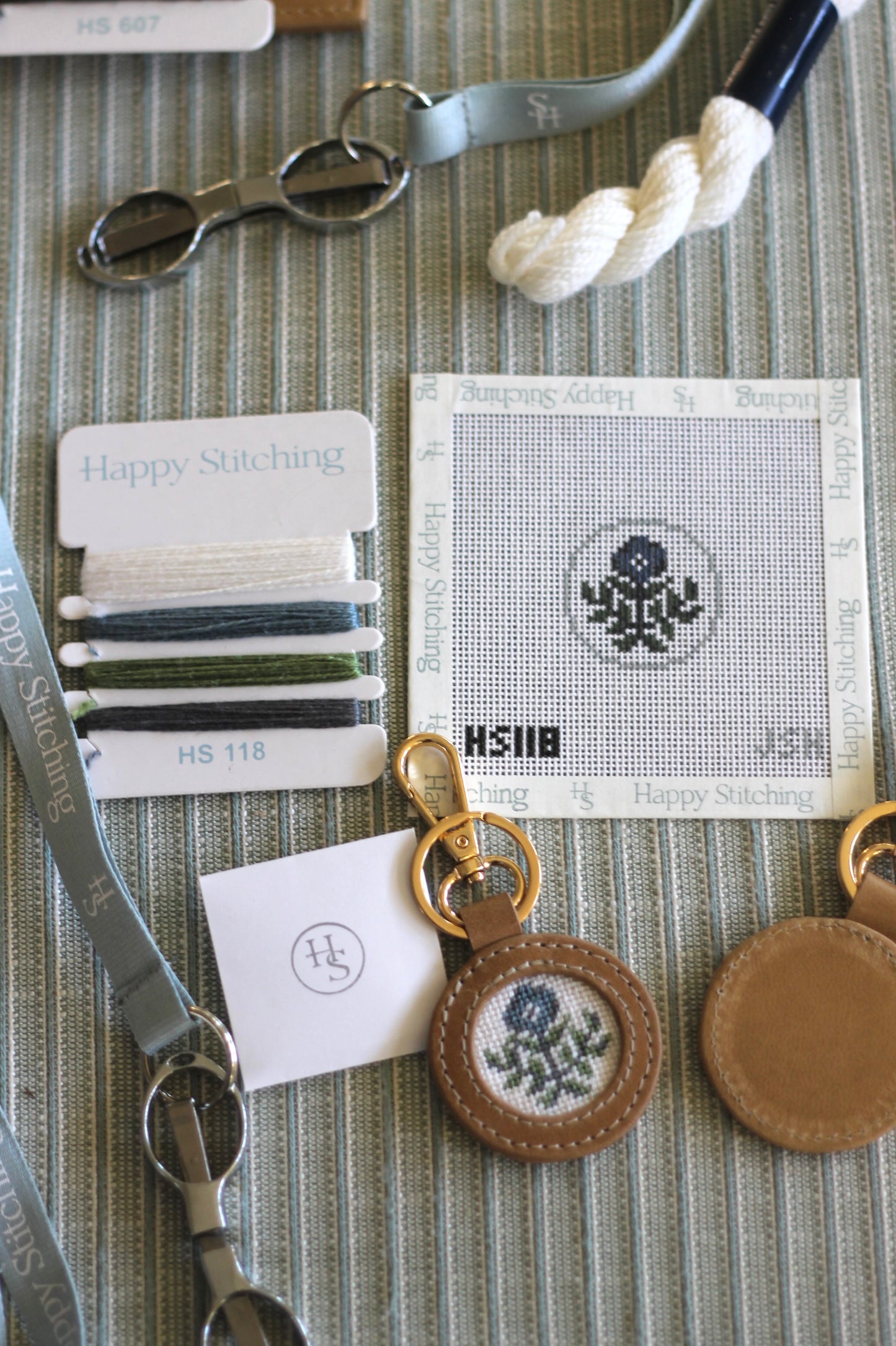 JSH + Happy Stitching Needlepoint Key Chain Kit | Carie