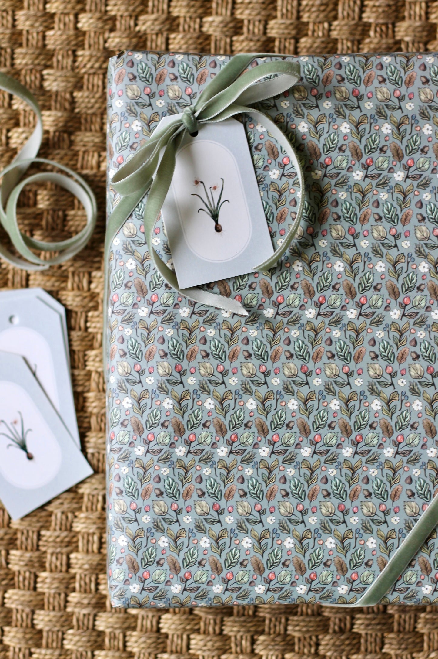 Luxury Velvet Ribbon | Rustic Sage