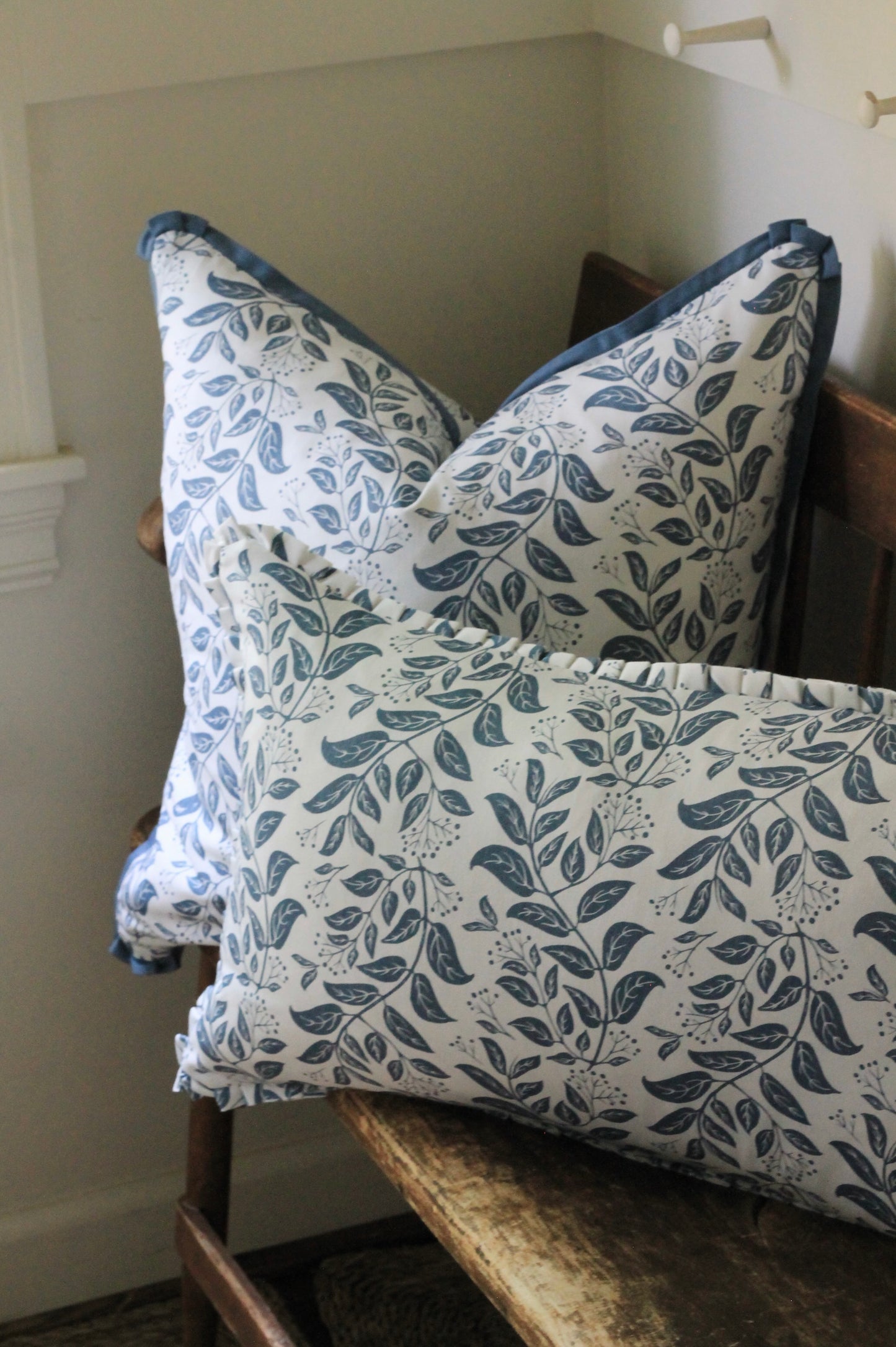 Privet Hedge Pillow Covers in Navy | 3 sizes